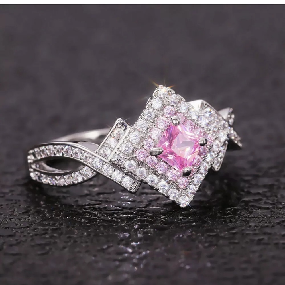 925 Silver Jewelry Cubic Zircon Fashion Women Ring